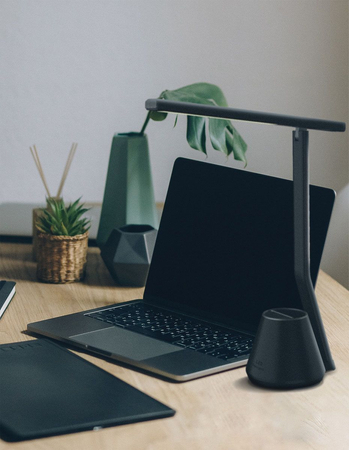 Lampa biurkowa KIKI Kaja K-BL1066 CZARNY srebrny