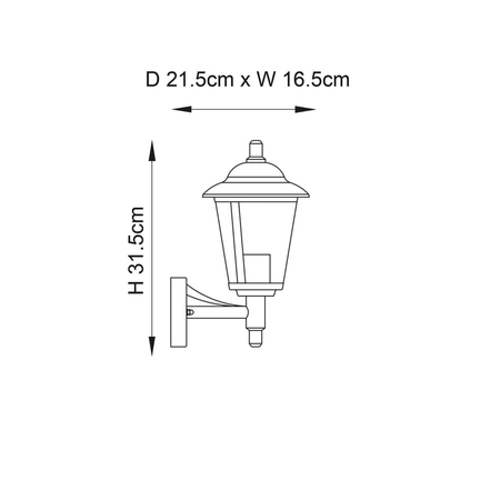 Kinkiet zewnętrzny Endon Lighting Klien YG-861-SS stalowy