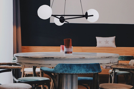 Lampa wisząca ARTON Kaja K-4966 biały/czarny