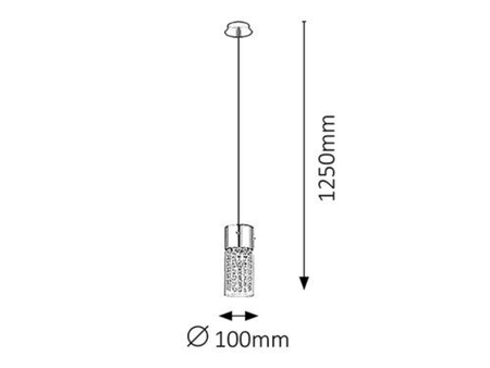 Lampa wisząca Rabalux Waterfall 6446 chrom