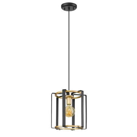 Lampa wisząca Italux Primero PND-44003-1-BK-GD Złoty, czarny mat