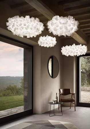 Lampa wisząca Slamp CLIZIA - MAMA NON MAMA WHITE - TRANSPARENT WIRE S CLISS00MNM01T00000EU biały
