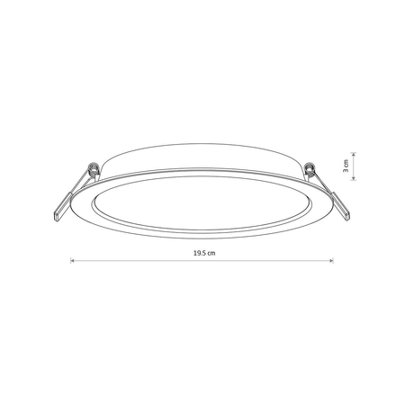 Oczko MYKONOS LED 18W Nowodvorski 10542 biały