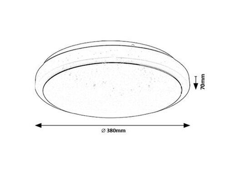 Lampa sufitowa Rabalux Trevor2 71183 biały