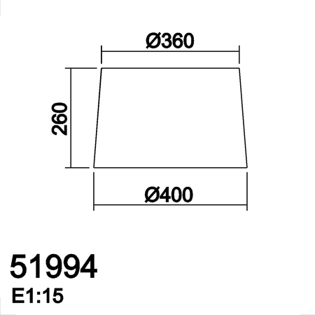 Abażur tkanina biały ø400mm (pasuje do 57680 - 58060)