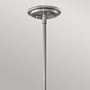 Średnia lampa wisząca Somerset - 1 źródło światła - Szczotkowany nikiel Quintiesse QN-SOMERSET-P-O-BN