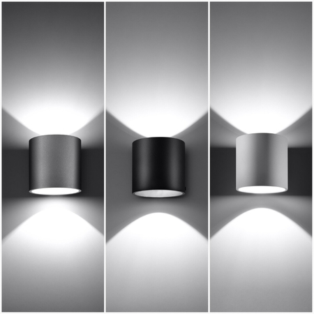 Sollux Lighting Kinkiet ORBIS 1 czarny SL.0048