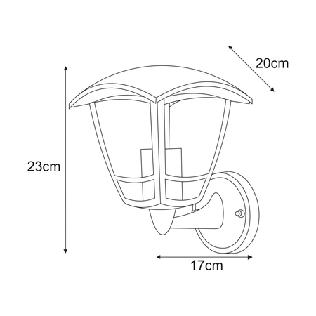 Kinkiet NAPOLI Kaja K-8200 czarny