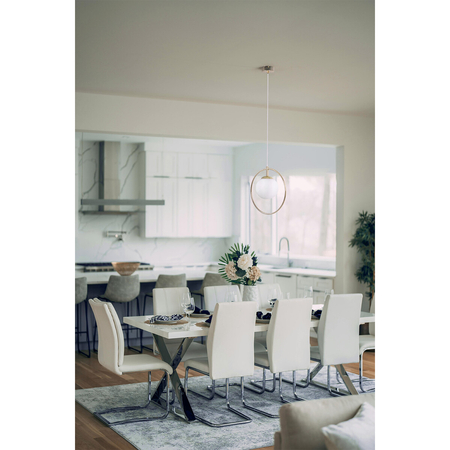 Lampa wisząca Kaja RITUS K-5390 złoty, biały