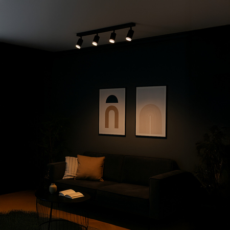 Milagro Oprawa Pipe Ring Spot Czarny 4xGU10 ML2073 CZARNY