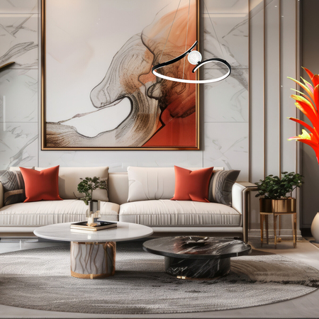 Milagro Lampa wisząca PERLA BLACK 34W LED ML1177 CZARNY