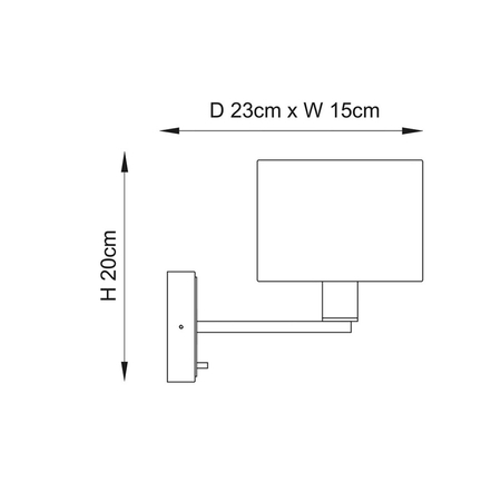 Kinkiet Endon Lighting Daley 61608 nikiel