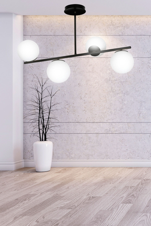 Lampa sufitowa BIOR 4 BLACK Emibig 1020/4 biały/czarny