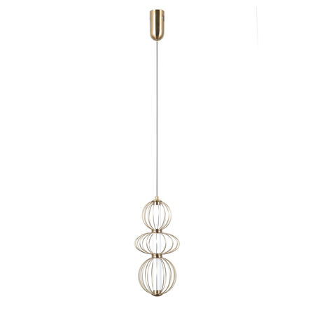 Lampa wisząca Italux Rabel PND-344221-3V-HBR Złoty