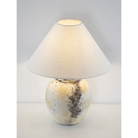 Lampa stołowa Luces Exclusivas BELUNCA LE45282 biały, czarny