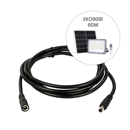 Eko-Light Lampa Solarna Kemp 5W 6500K EKO0549 CZARNY