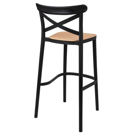 Krzesło barowe COUNTRY czarne