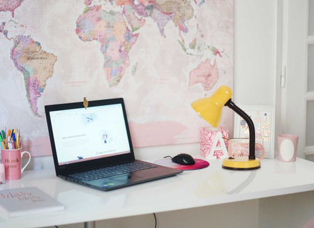 Lampa biurkowa CARIBA Kaja K-MT-203 ŻÓŁTY 