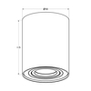 Lampa Zuma Line Rondoc SL-1 20038-BK