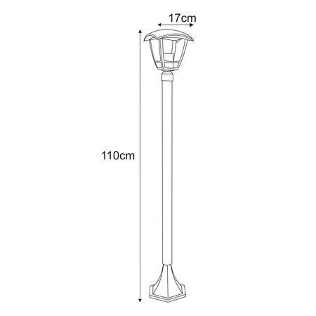 Lampa zewnętrzna NAPOLI Kaja K-8202 czarny