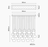 Lampa wisząca Fabbian F32A3000 Multispot Beluga-Rosone 900x150 30L.