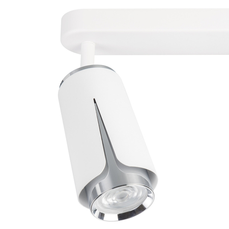 Milagro Flower Chrome Spot 3xGU10 Biały ML0274 BIAŁY + CHROM