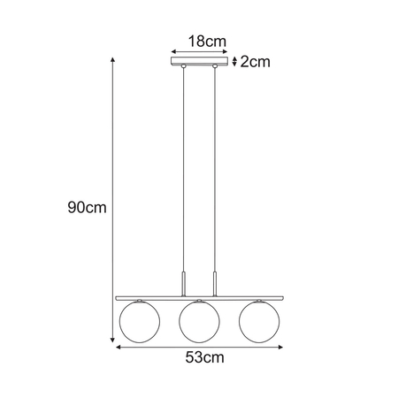 Lampa wisząca Kaja GIRO K-5687 bursztynowy, czarny, złoty