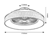 Lampa sufitowa Rabalux Benicio 5420 popielaty