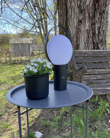 Lampa ogrodowa By Rydens Bari 4002640-4007 USB piaskowy czarny