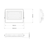 Eko-Light Naświetlacz Solarny Fokus 60W 900lm 6000K EKO9091 CZARNY