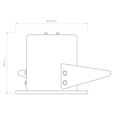 Spot zewnętrzny Astro Kos Recessed 1326080 Matowy Biały