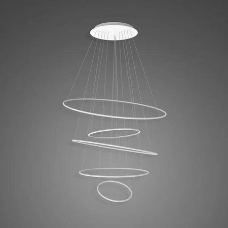 Lampa wisząca Ledowe Okręgi No.5 120cm 3k biała Dali