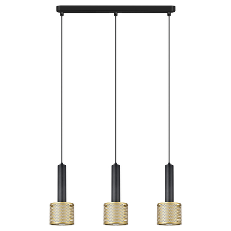 Light Prestige Lampa wisząca Amo czarno-złota 3xE27 LP-0702/3L GD