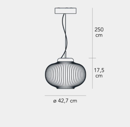 Lampa wisząca LED Fontana Arte F438885150NBLE Kanji