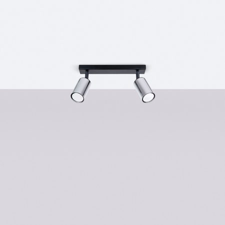 Sollux Lighting Plafon WINX 2 czarny/chrom SL.1367