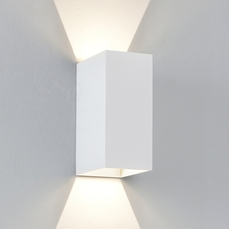 Kinkiet zewnętrzny Astro Oslo 160 LED 1298006 Biały z Teksturą