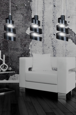 Lampa wisząca SAGA 3 BLACK Emibig 352/3 czarny
