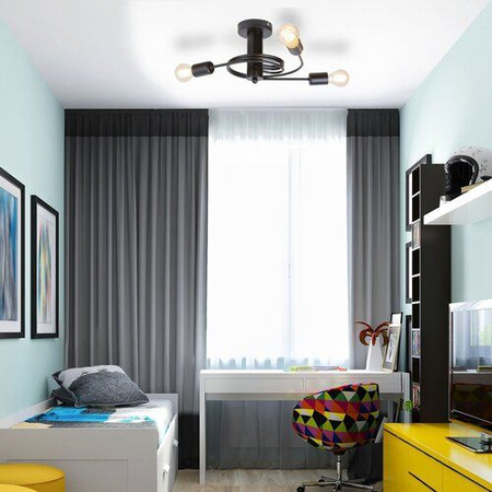Lampa sufitowa Rabalux Carly 2095 czarny matowy