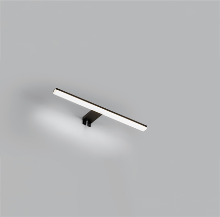 Lampa łazienkowa TIWALL KIT (uchwyt lustro/ściana/szafka) czarny mat LED 12W 450mm 3000K IP44