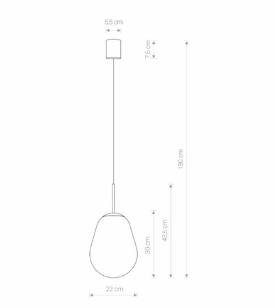 Lampa wisząca Nowodvorski 8673 PEAR S