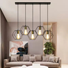 Lampa wisząca Abigali Honey LWH-5XE27, czarny 5xE27