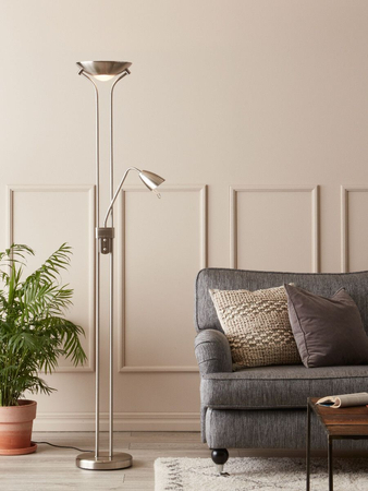 Lampa podłogowa Markslöjd DETROIT 111241 srebrny