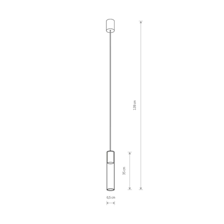 Lampa wisząca CYLINDER L Nowodvorski 7867 przezroczysty