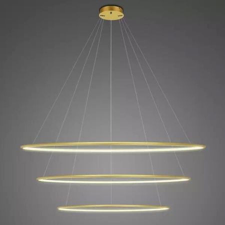 Lampa wisząca Ledowe Okręgi No.3 120cm 3k złota Dali