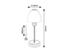 Lampa stołowa Rabalux Lydia 2296 czarny matowy