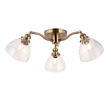Lampa sufitowa Endon Lighting Hansen 97247 mosiądz