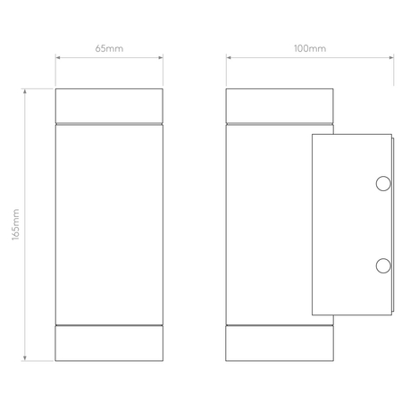 Kinkiet zewnętrzny Astro Dartmouth Twin LED 1372006 Czarny z Teksturą