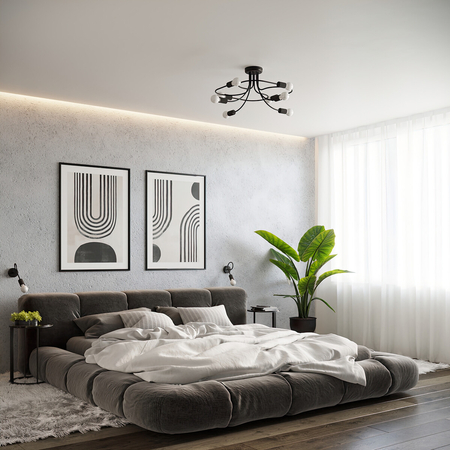 Sollux Lighting Żyrandol LEVAR 4 czarny SL.1455