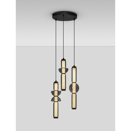 Lampa wisząca Luces Exclusivas GLORICA LE45193 szary i odcienie szarości