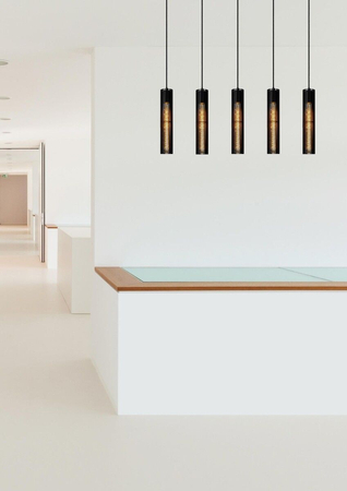 Lampa wisząca Lucide LIONEL 73406/05/30 czarny